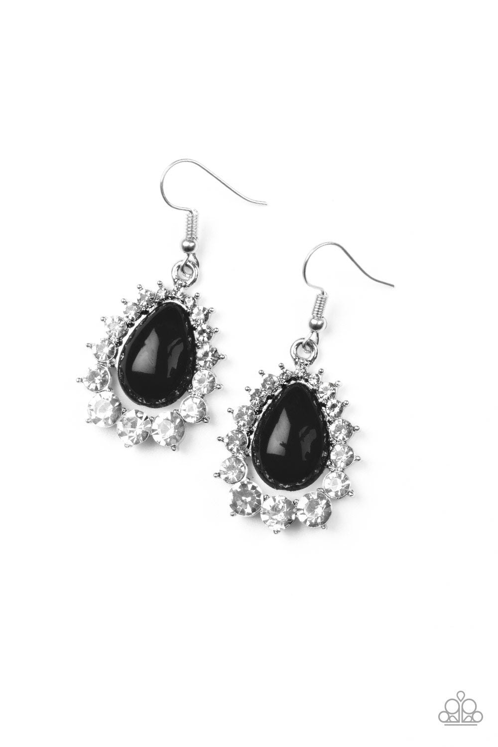 Paparazzi Regal Renewal - Black Earrings