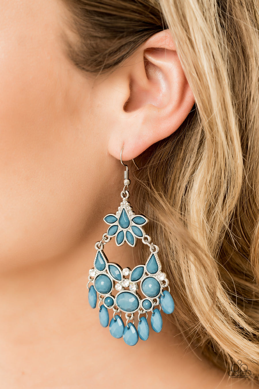 Paparazzi Garden Dream - Blue Earrings