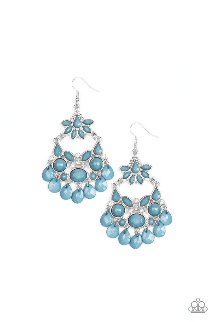 Paparazzi Garden Dream - Blue Earrings