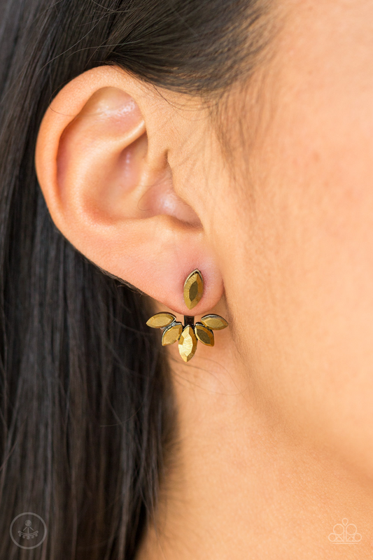 Paparazzi Radical Refinement - Brass Jacket Earrings