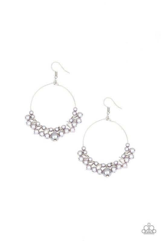 Paparazzi The Pearl-fectionist - Silver Earrings