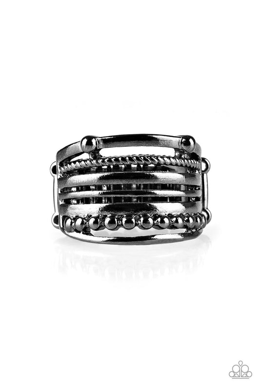 Paparazzi The STEEL Of Night - Black Ring