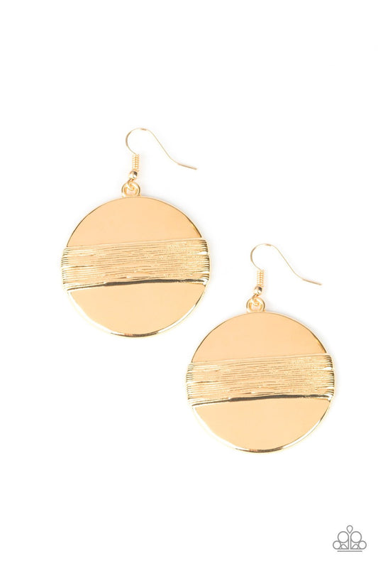 Paparazzi Ultra Uptown - Gold Earrings