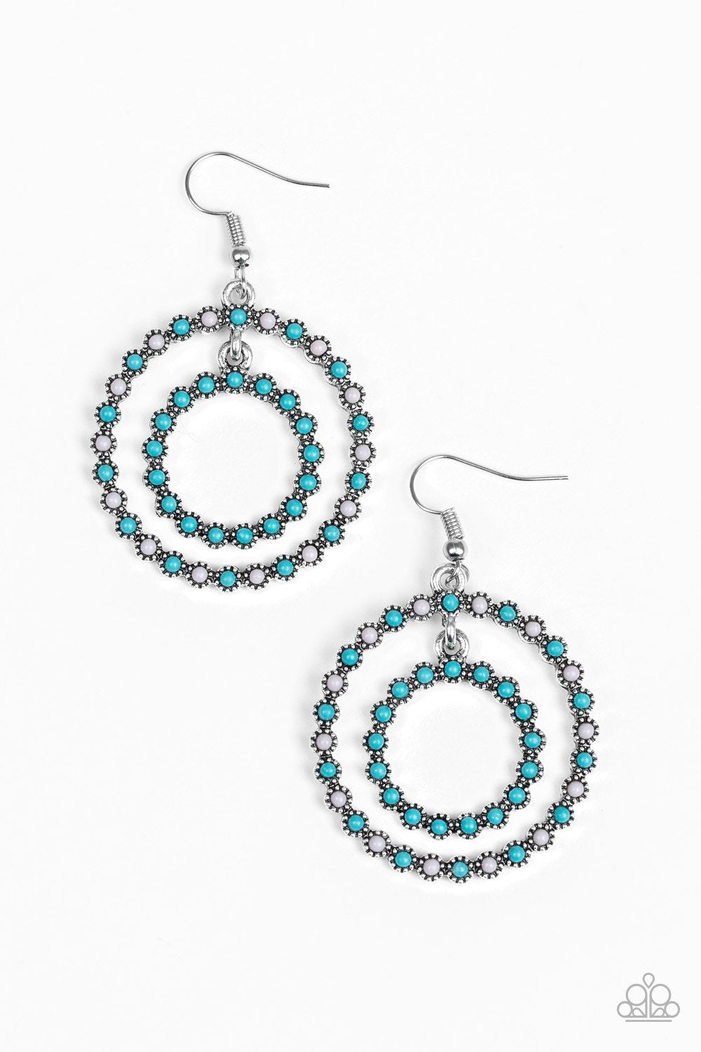 Paparazzi Vibrant Venture - Blue Multi Earrings