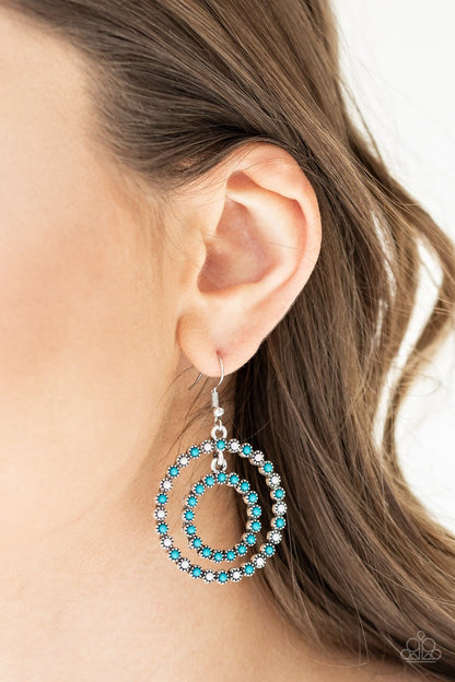 Paparazzi Vibrant Venture - Blue Multi Earrings