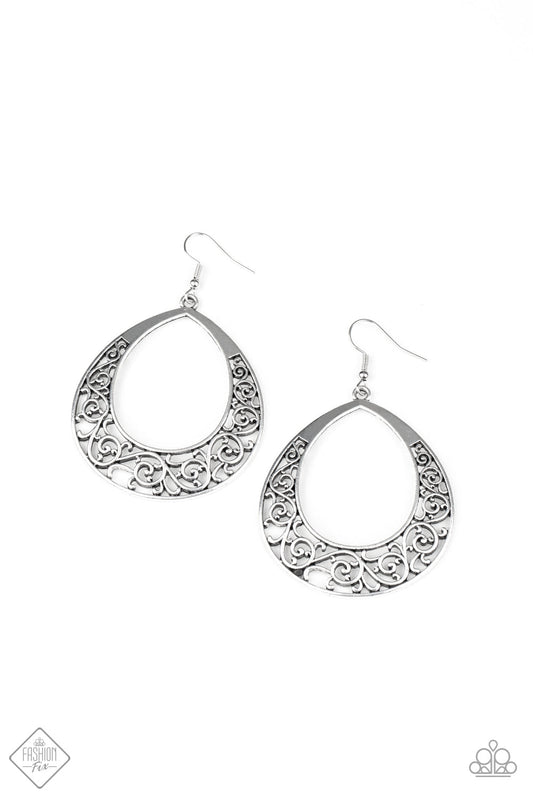 Paparazzi Vineyard Venture - Silver Earrings