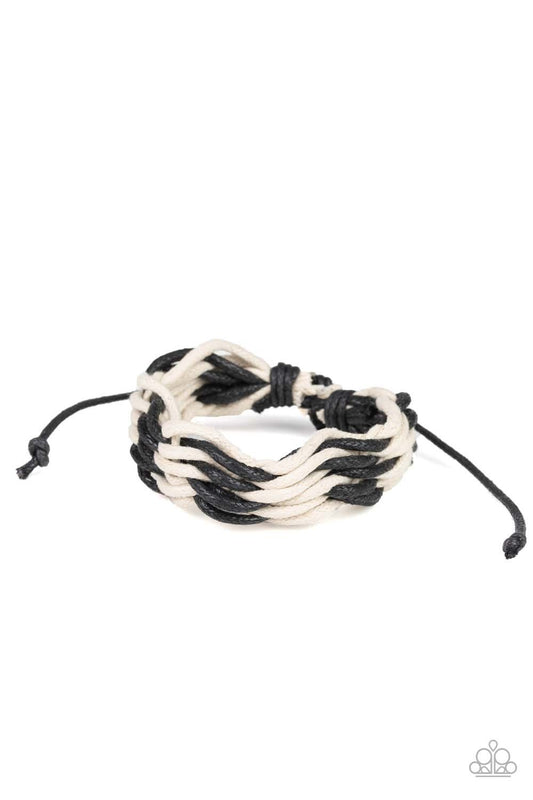 Paparazzi WEAVE High and Dry - Black Urban Bracelet