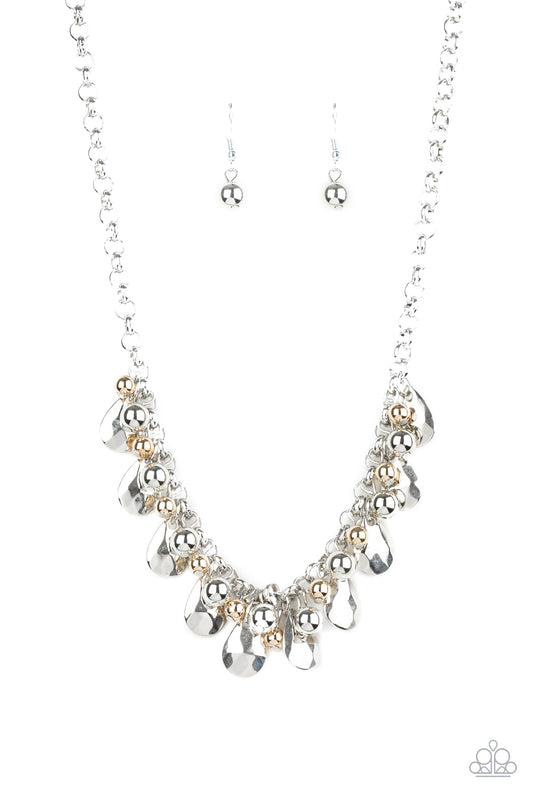 Paparazzi Stage Stunner - Silver Multi Necklace