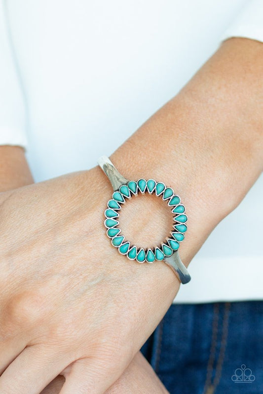 Paparazzi Divinely Desert - Blue Bracelet