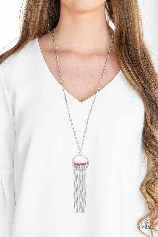 Paparazzi Terra Tassel - Red Necklace