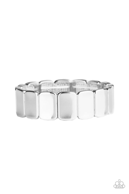 Paparazzi Retro Effect - Silver Bracelet