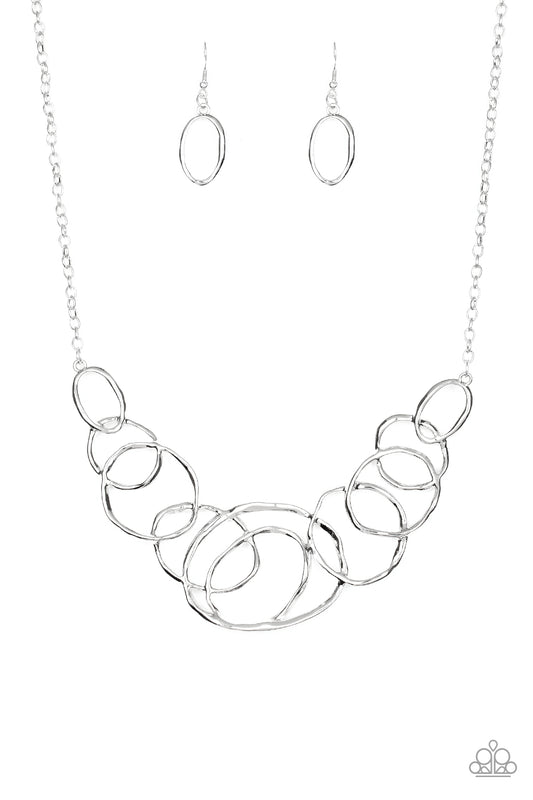 Paparazzi All Around Radiance - Silver Necklace