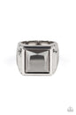 Paparazzi All About The Benjamins - Silver Men's Ring