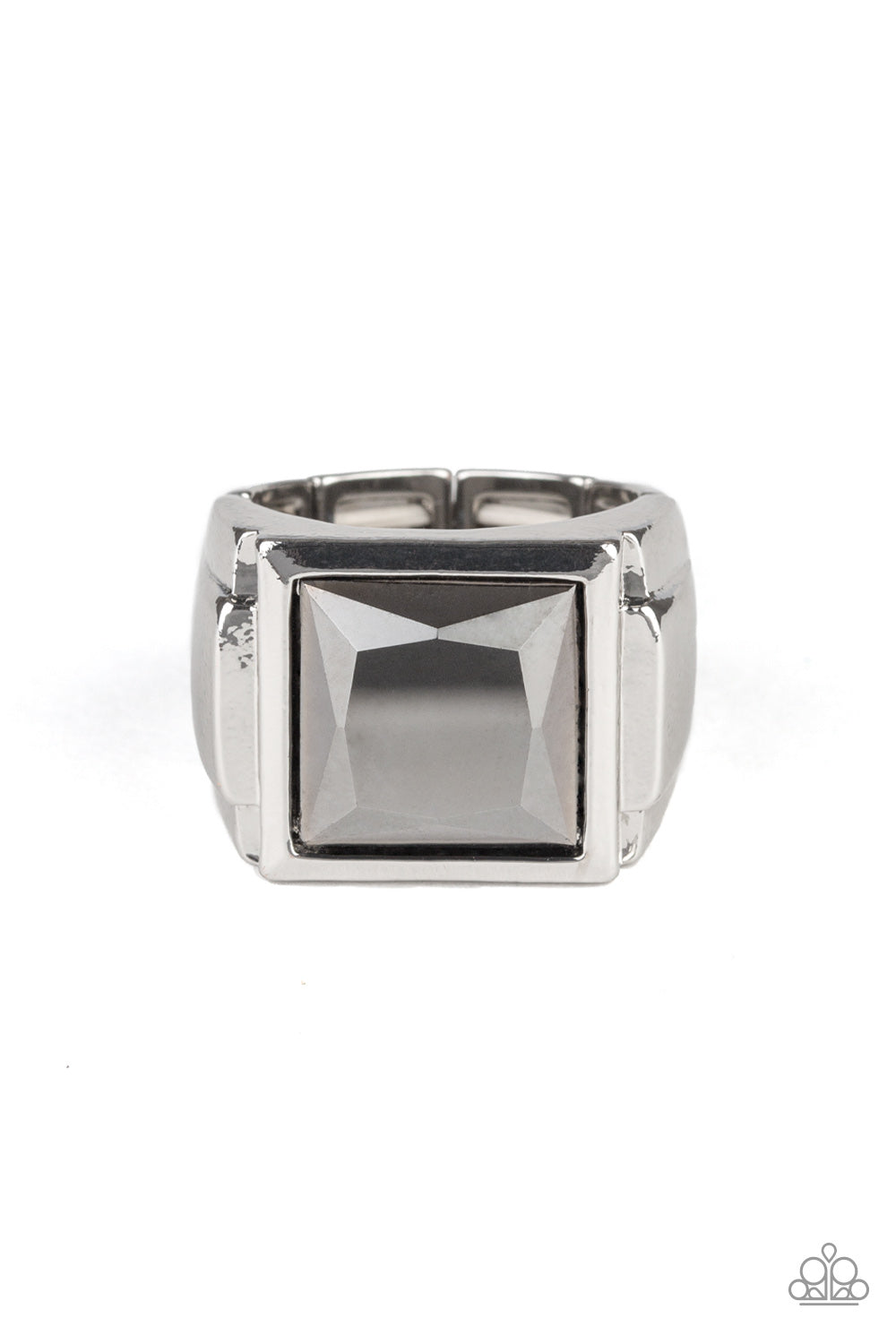 Paparazzi All About The Benjamins - Silver Men's Ring