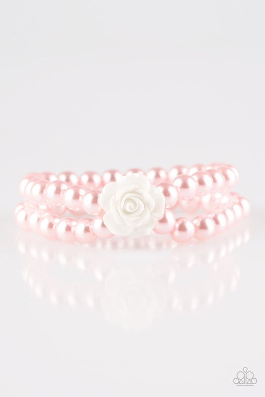 Paparazzi Posh And Posy - Pink Bracelet