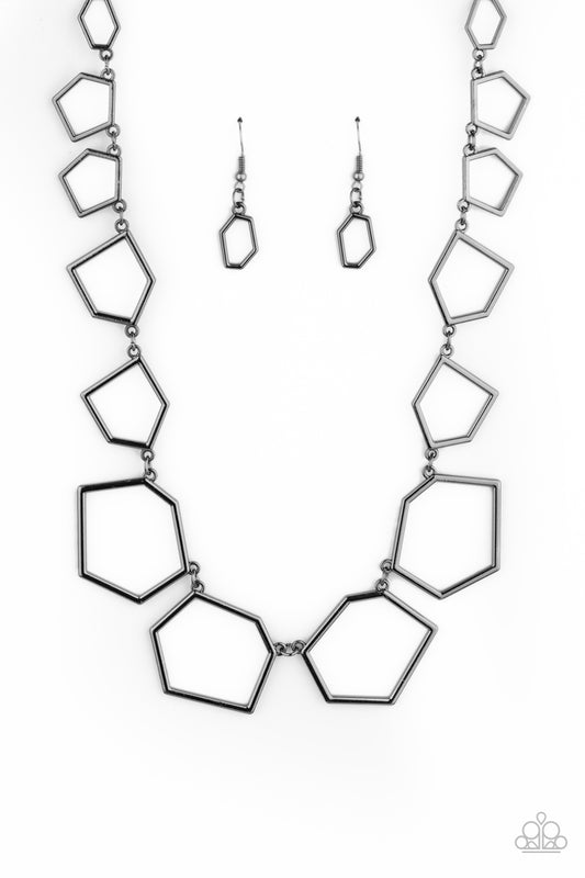 Paparazzi Full Frame Fashion - Black Necklace