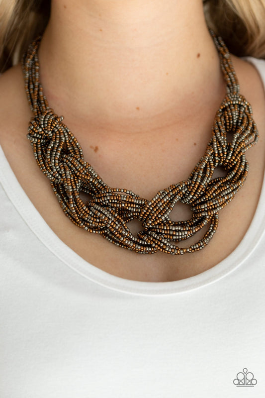 Paparazzi City Catwalk - Copper Necklace