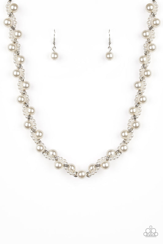 Paparazzi Uptown Opulence - White Necklace