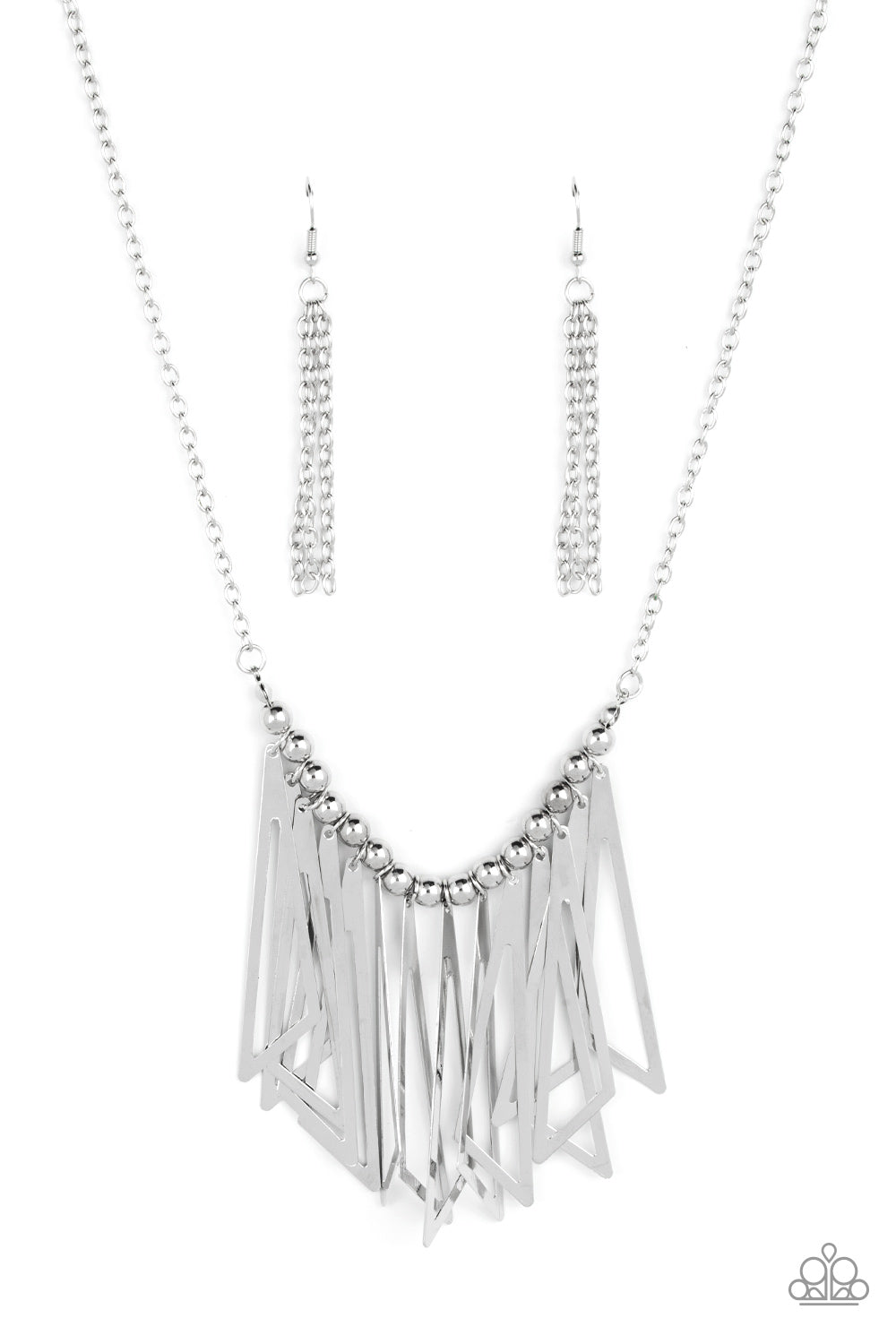 Paparazzi Industrial Jungle - Silver Necklace