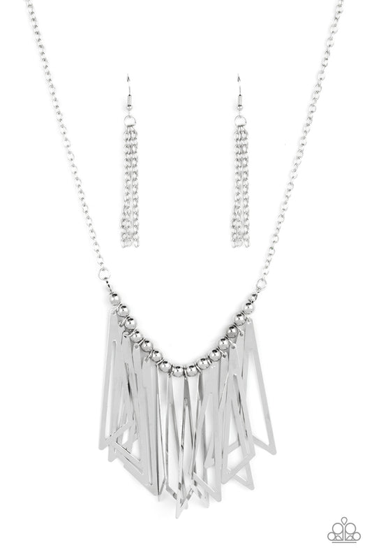 Paparazzi Industrial Jungle - Silver Necklace