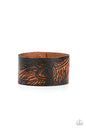 Paparazzi Positively Peacock - Black Urban Wrap Bracelet