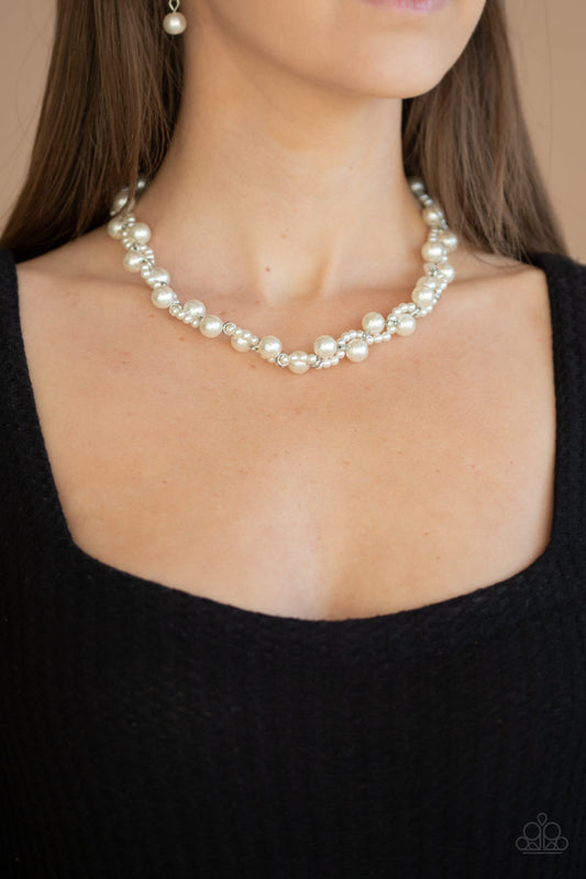 Paparazzi Uptown Opulence - White Necklace