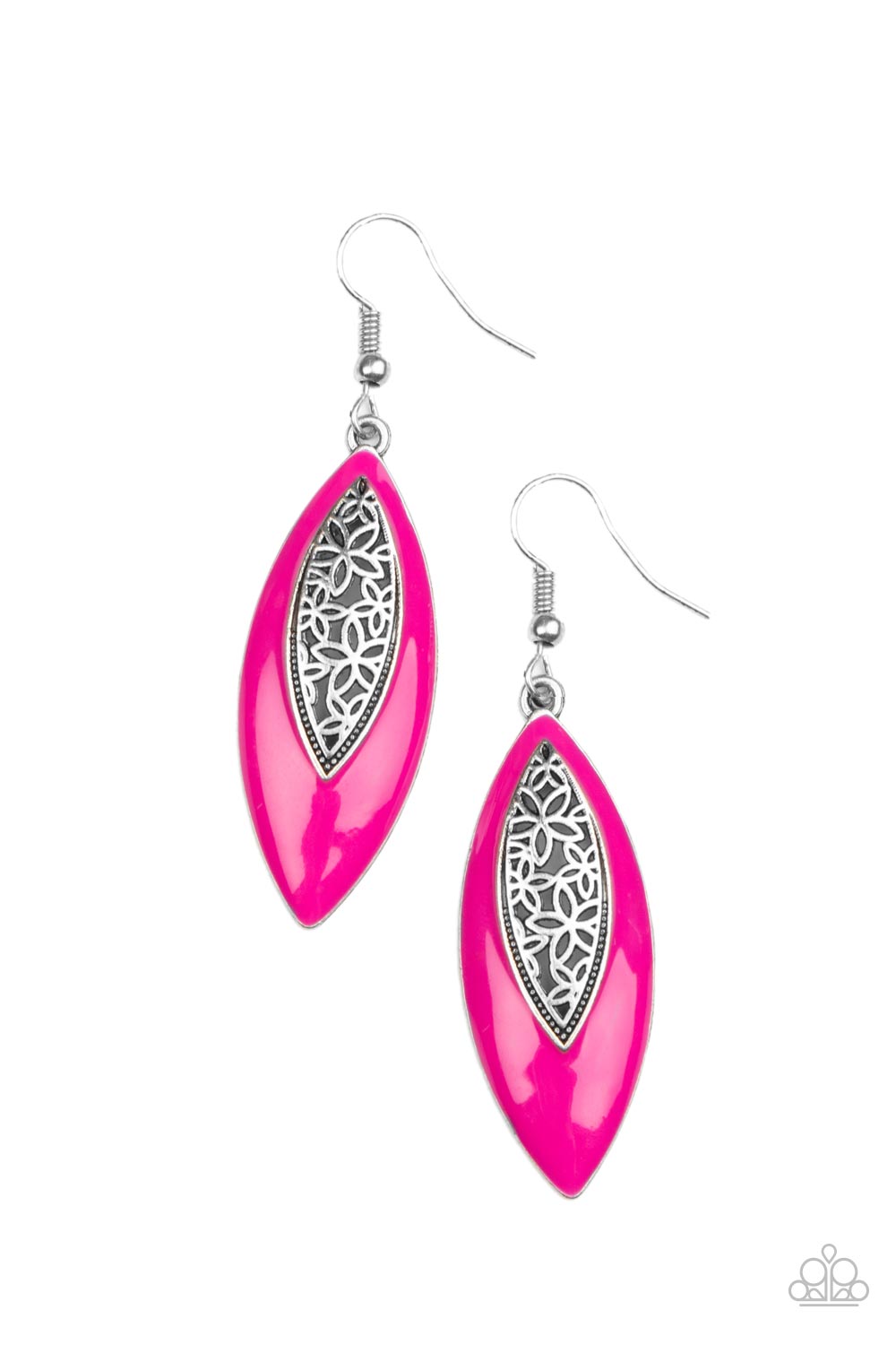 Paparazzi Venetian Vanity - Pink Earrings