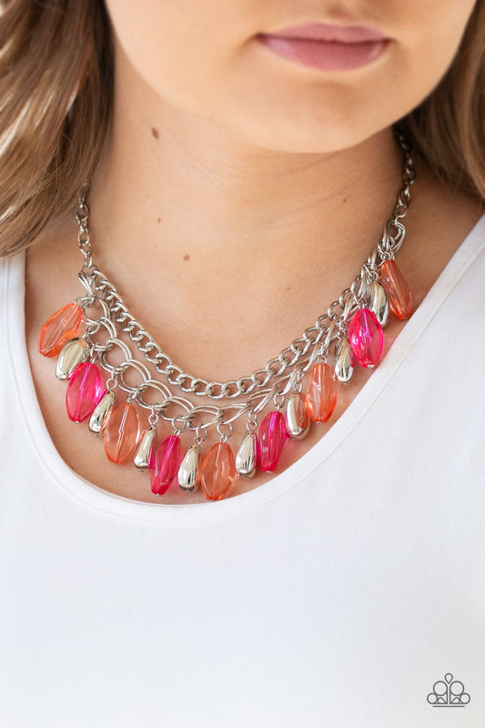 Paparazzi Spring Daydream - Multi Pink Necklace