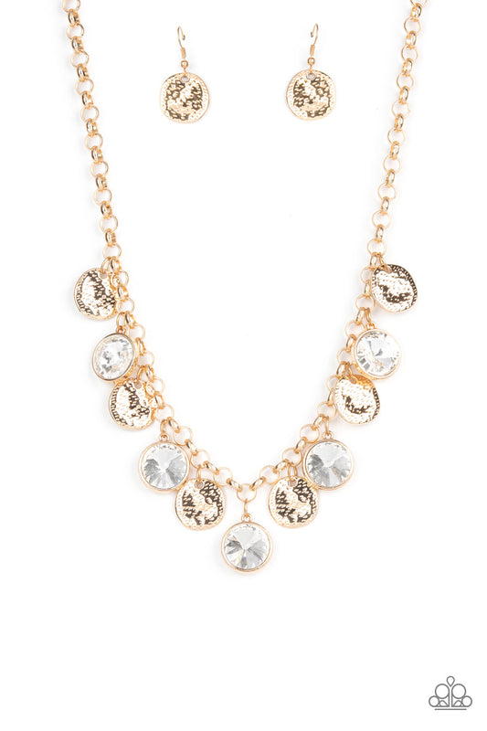 Paparazzi Spot On Sparkle - Gold Necklace