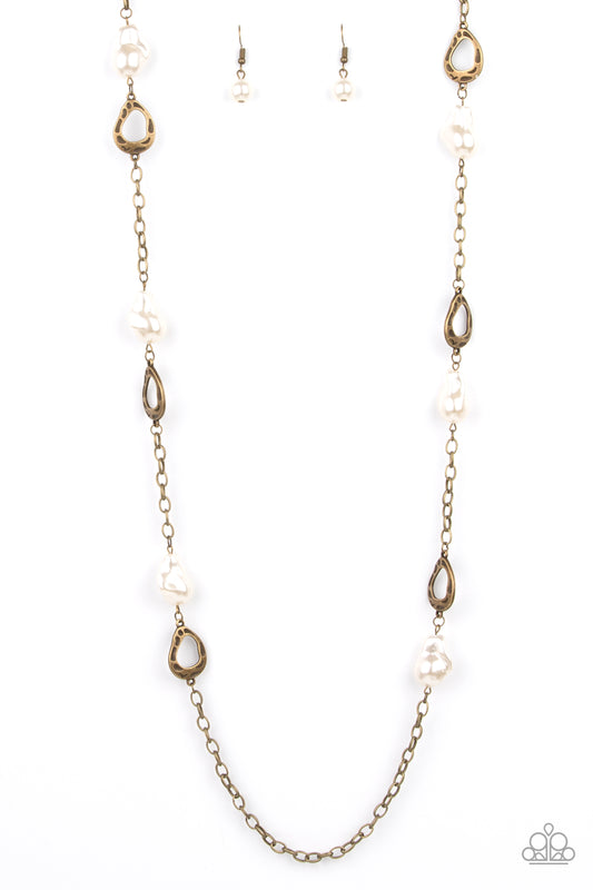 Paparazzi Rustic Refinery - Brass Necklace