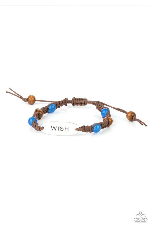Paparazzi WISH This Way - Blue Urban Bracelet