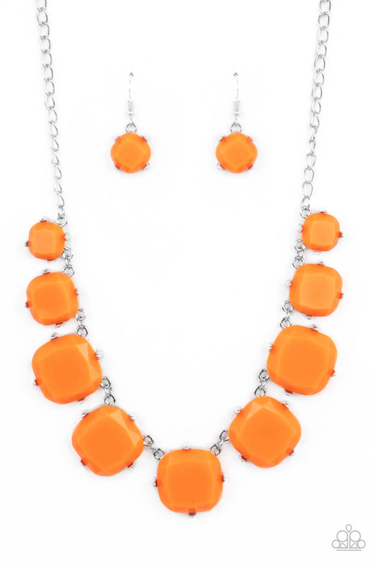 Paparazzi Prismatic Prima Donna - Orange Necklace