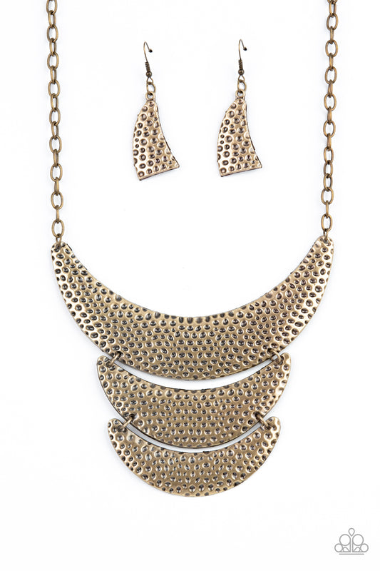 Paparazzi Moonwalk Magic - Brass Necklace