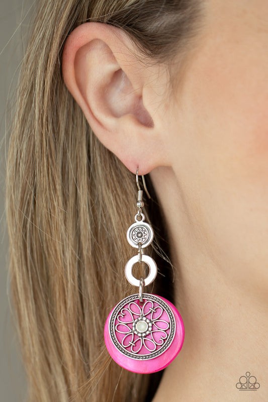 Paparazzi Royal Marina - Pink Earrings