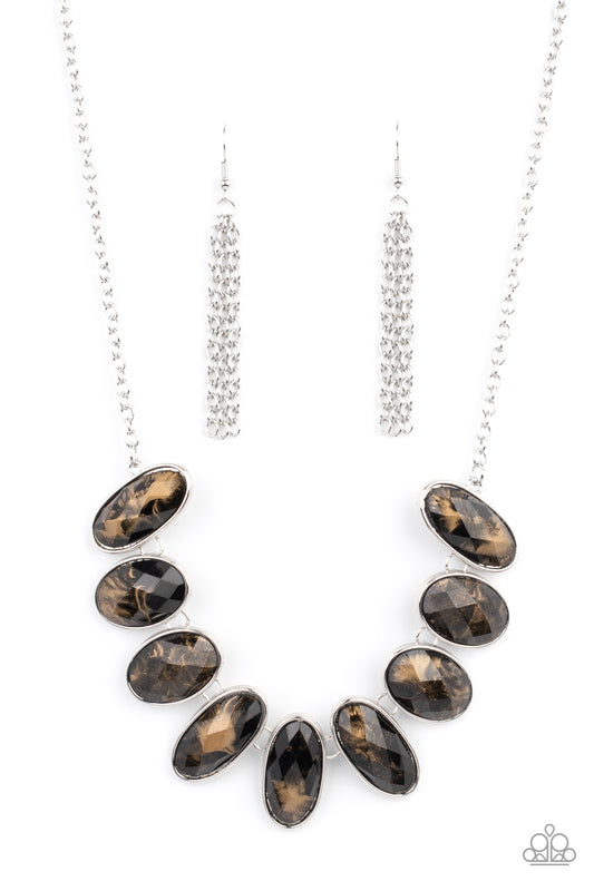 Paparazzi Elliptical Episode - Black Necklace