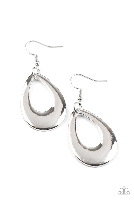 Paparazzi All Allure, All The Time - Silver Earrings