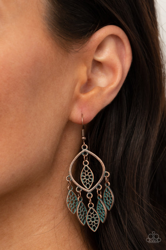 Paparazzi Artisan Garden - Copper Earrings