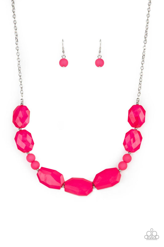 Paparazzi Melrose Melody - Pink Necklace