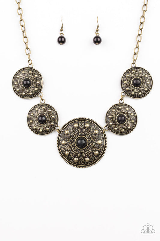 Paparazzi Hey, SOL Sister - Black Brass Necklace