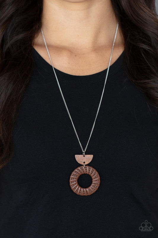 Paparazzi Homespun Stylist - Brown Necklace