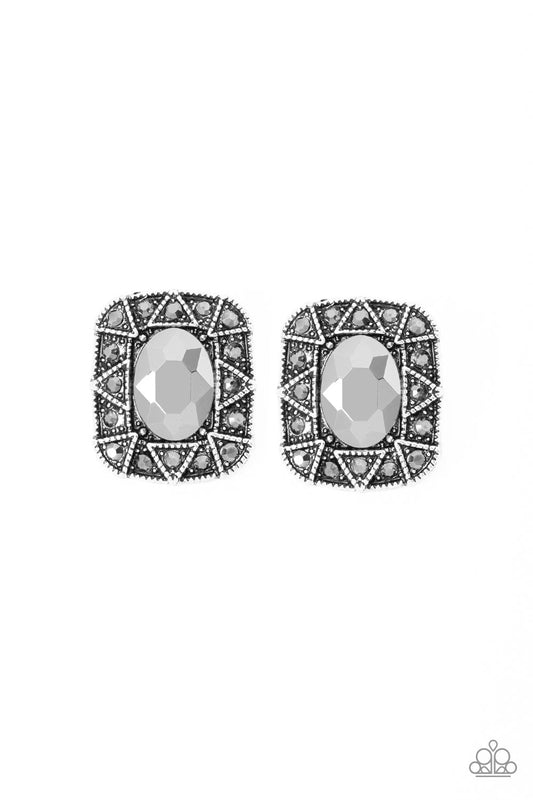Paparazzi Young Money - Silver Earrings