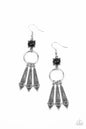 Paparazzi Prana Paradise - Black Earrings