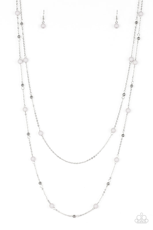 Paparazzi Beach Party Pageant - Silver Necklace
