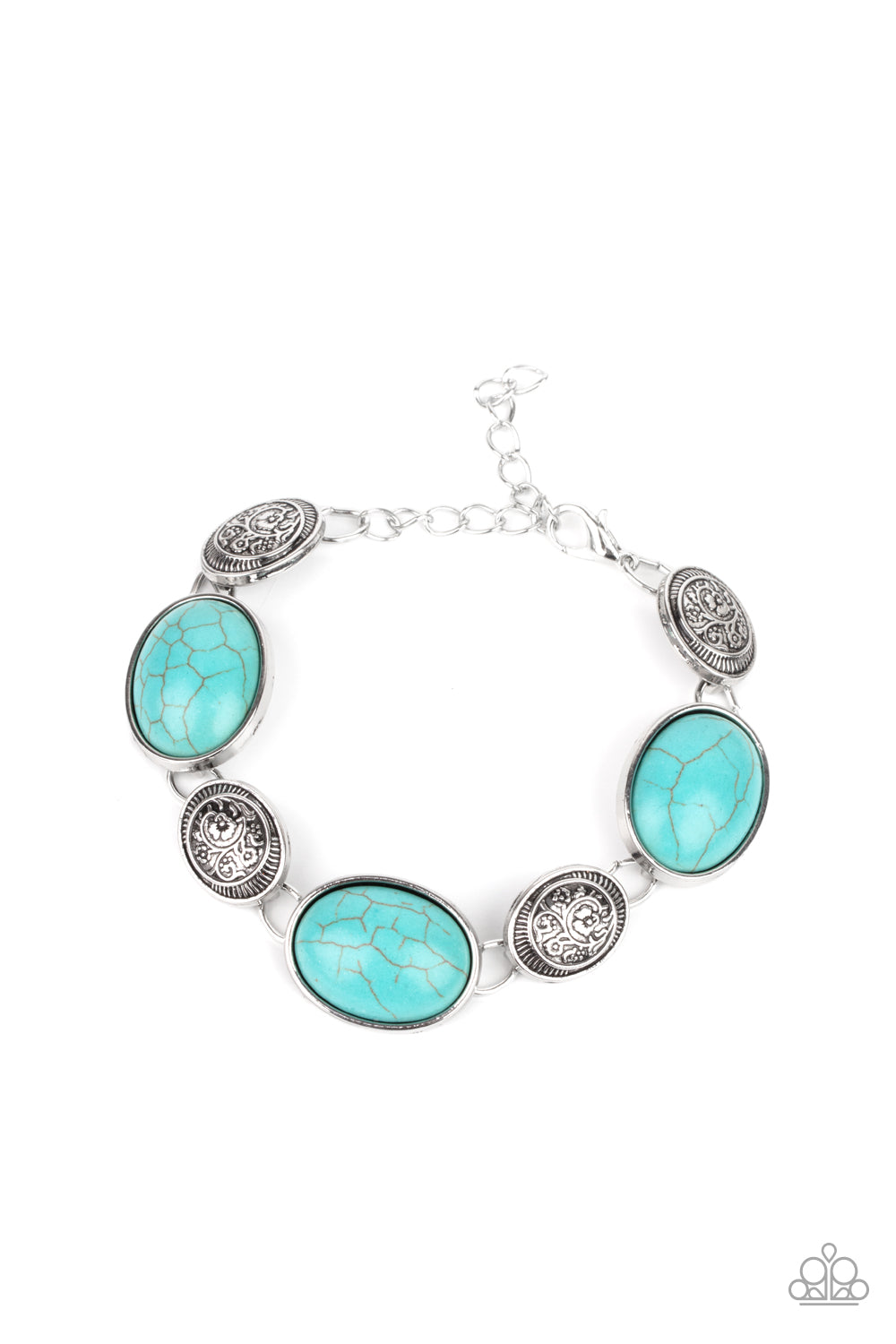 Paparazzi Cactus Country - Blue Bracelet