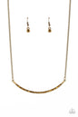 Paparazzi Collar Poppin Sparkle - Brass Necklace