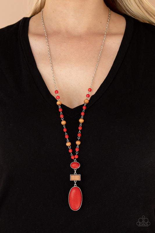 Paparazzi Naturally Essential - Red Necklace