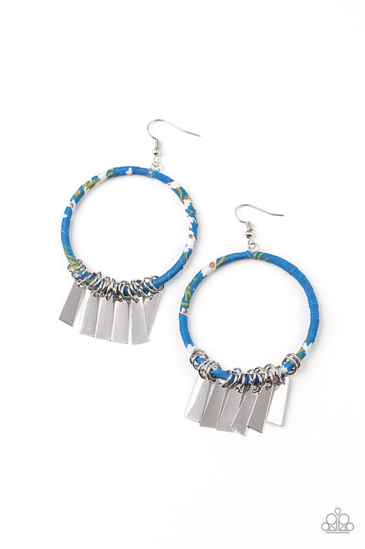 Paparazzi Garden Chimes - Blue Earrings