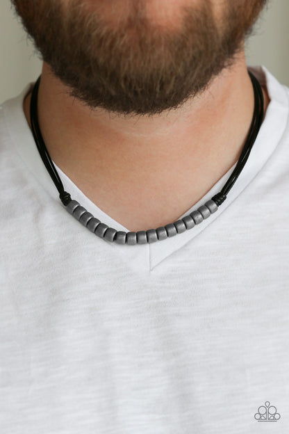 Paparazzi On The TREASURE Hunt - Black Urban Necklace