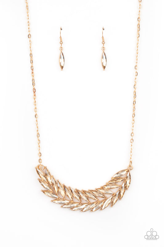 Paparazzi Flight Of FANCINESS - Gold Necklace