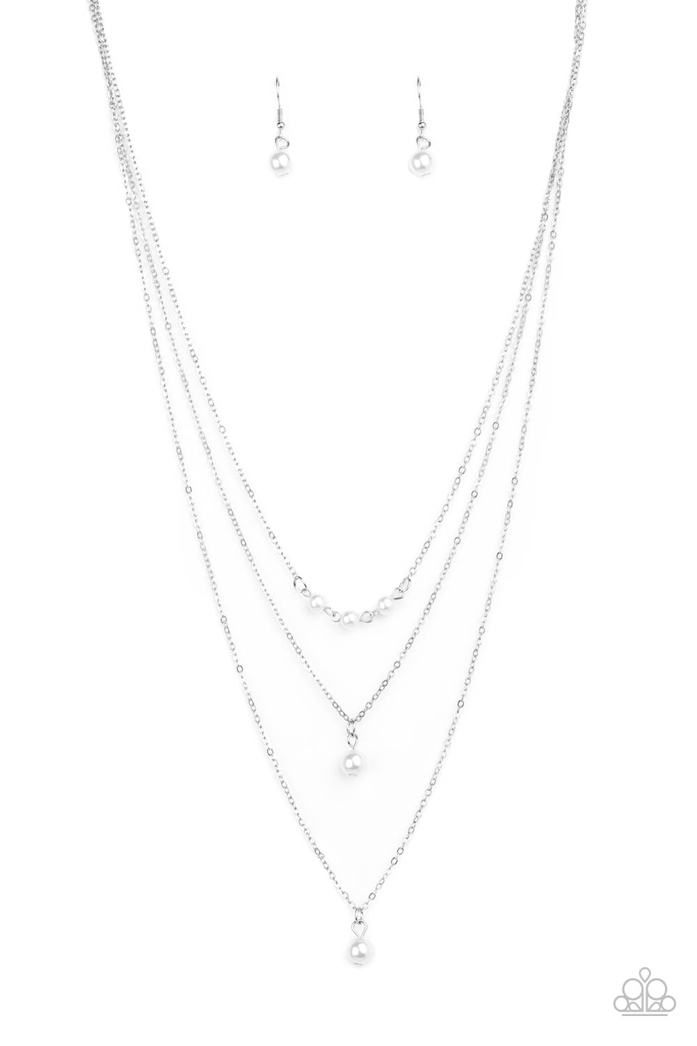 Paparazzi High Heels and Hustle - White Necklace